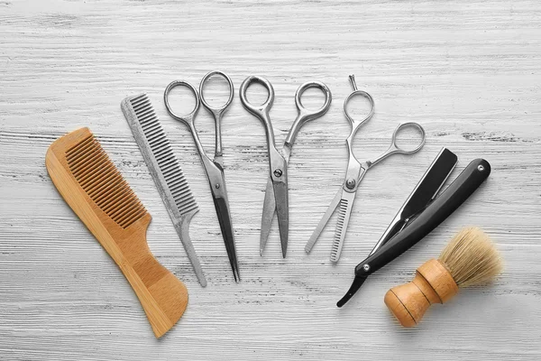 Vintage tools of barber shop