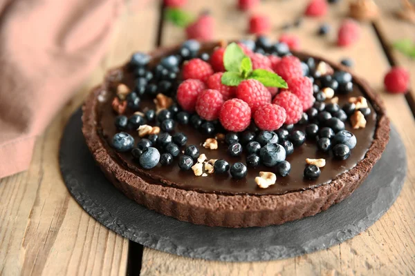 Delicious chocolate tart