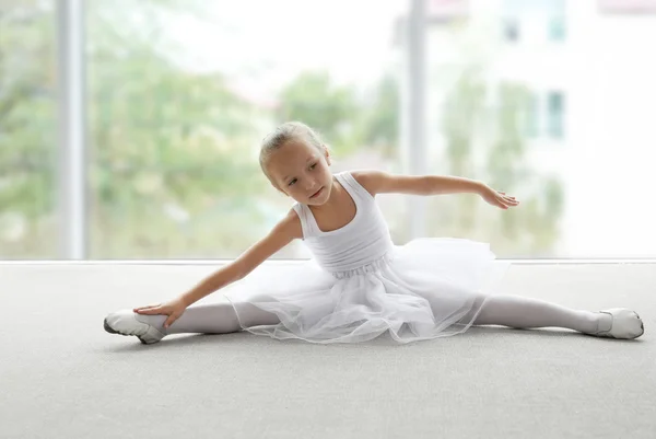 Cute ballerina  at ballet class