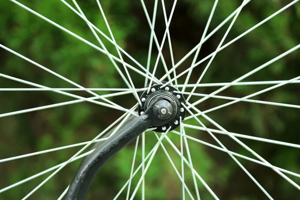Closeup photo of some bicycle parts