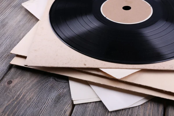 Vinyl records and paper covers