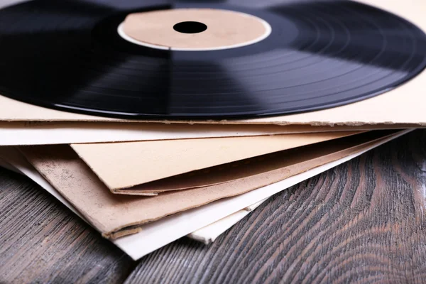 Vinyl records and paper covers