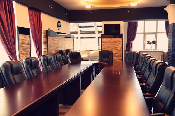 Interior of empty conference room