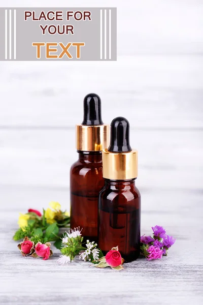 Essential oil with medicine plants