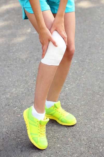 Sports injuries of girl