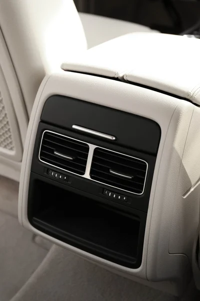 Modern car interior. Air conditioner, close-up