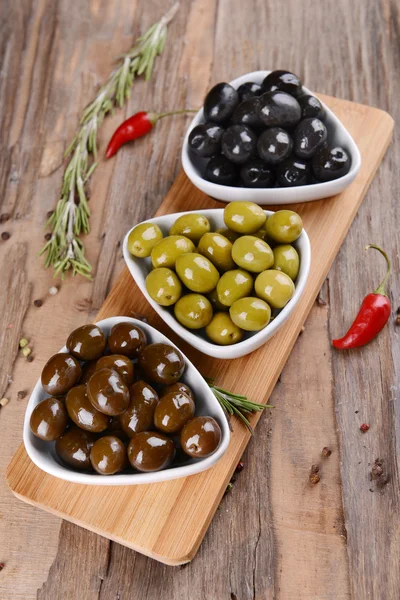Different marinated olives