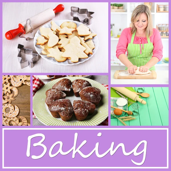Home baking collage, Baking concept