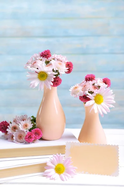 Beautiful flowers in vases