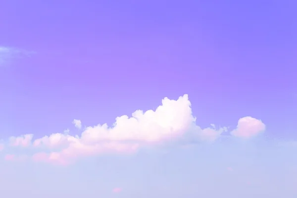 Violet sky background with clouds