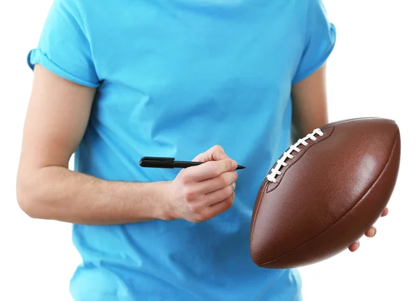 Autographs by American football star