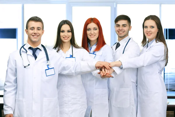 Medical workers in conference room