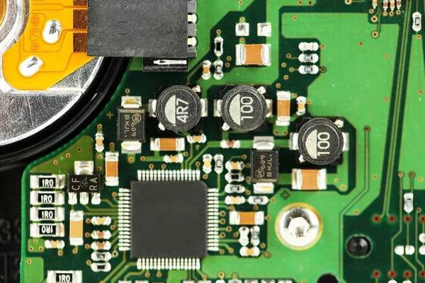 Printed circuit board with many electrical components