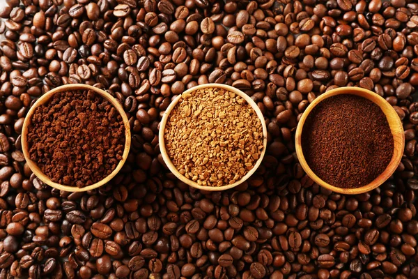 Various of roasted coffee