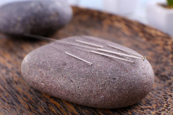 Acupuncture needles with spa stone