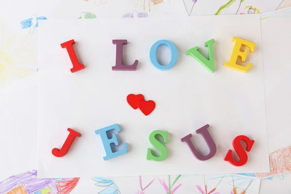 I LOVE JESUS sign