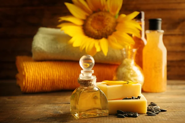 Spa treatments and sunflower