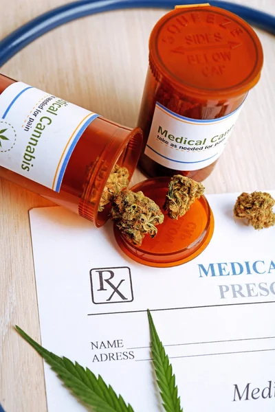 Medical prescription with dry cannabis