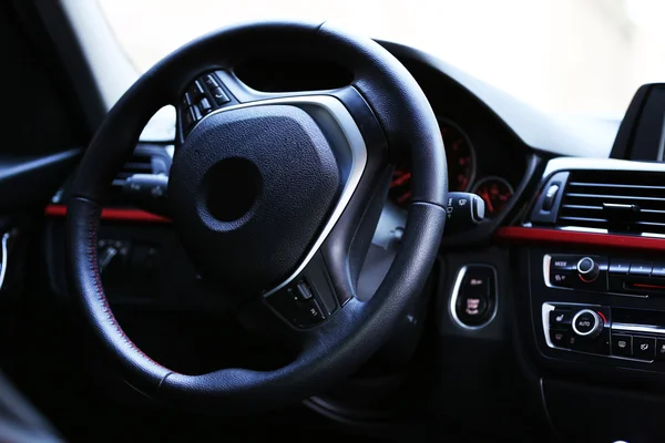 Wheel inside the car