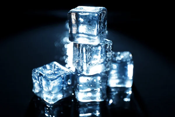 Shining ice cubes