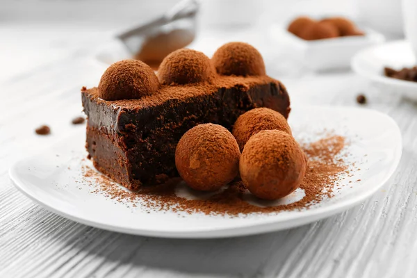 Chocolate cake with truffle