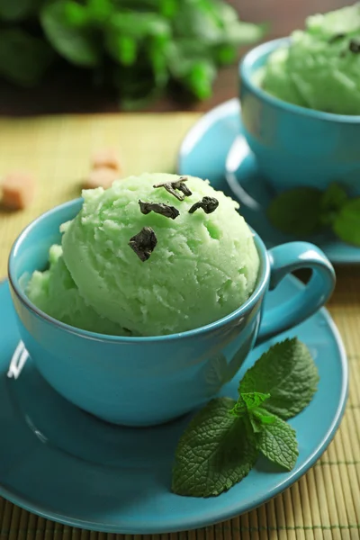 Homemade Green tea ice-cream