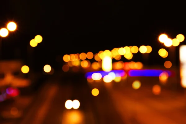 Illuminated night road