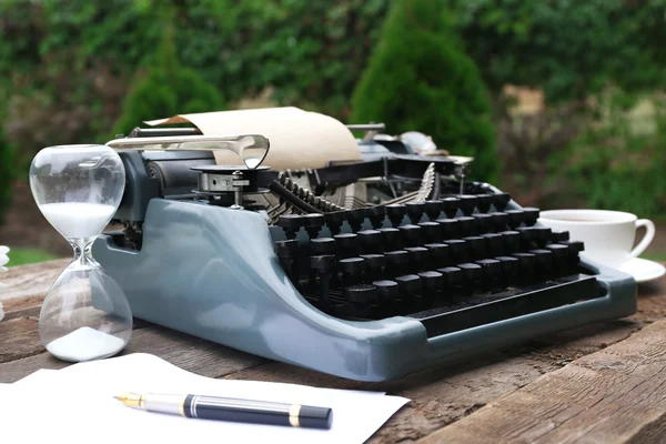 Vintage black typewriter