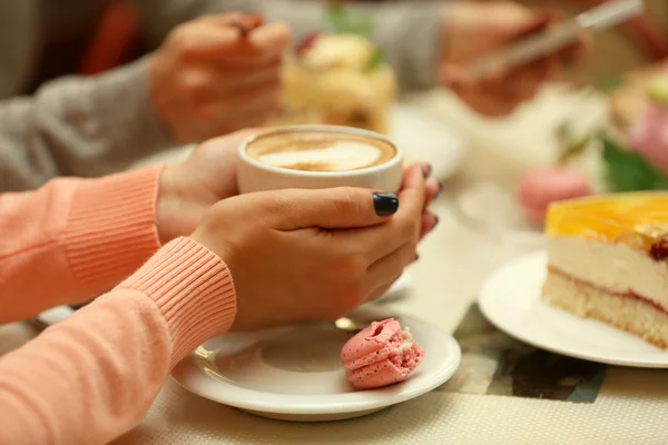 Women meeting in cafe