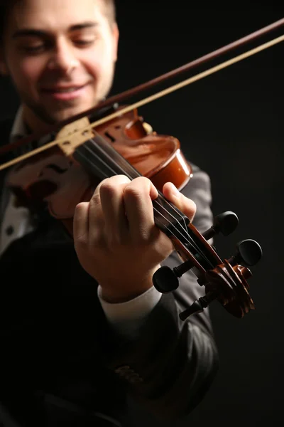 Violinist\'s performance close up