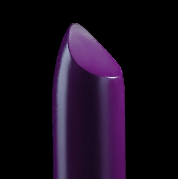 Purple lipstick on black