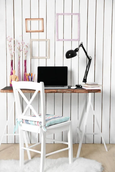 Stylish workplace at home