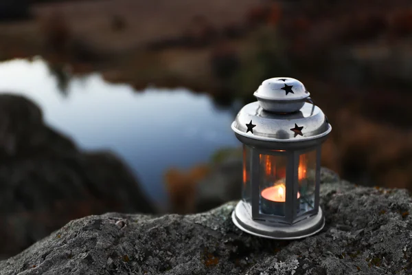 Decorative lamp in mountains