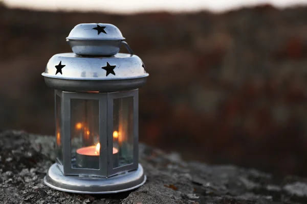 Decorative lamp in mountains