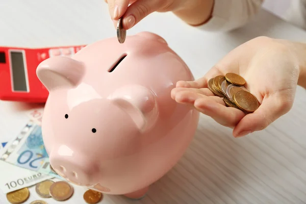 Financial savings concept