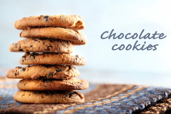 Cookies with chocolate crumbs