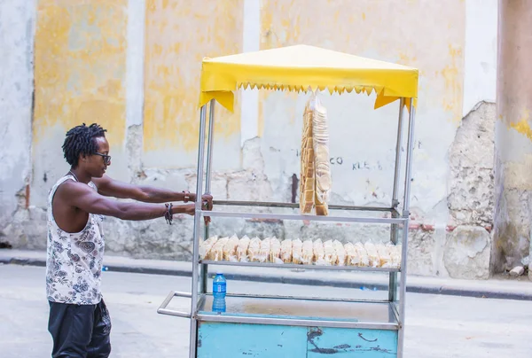 A Cuban food seller