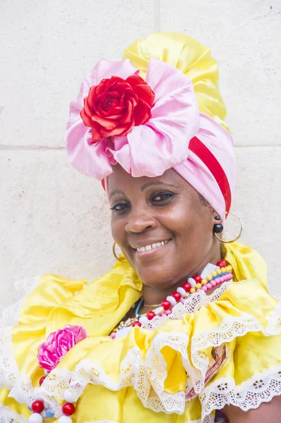 Portrait of a Cuban woman