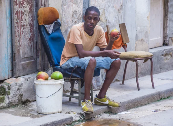 A Cuban fruits seller