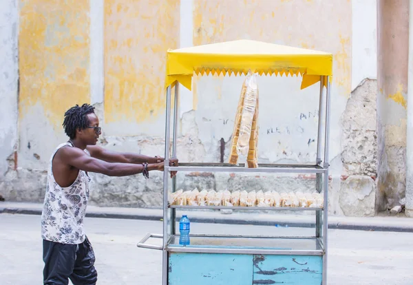 A Cuban food seller