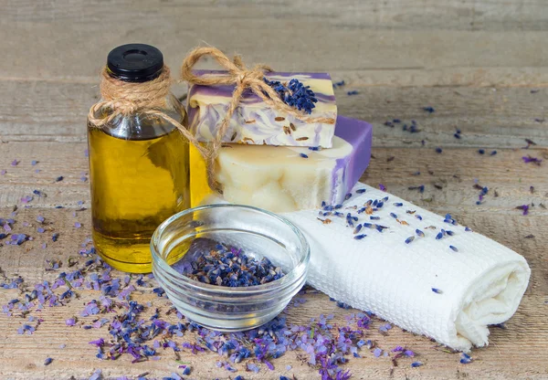 Aroma oil, lavender flowers, handmade soap