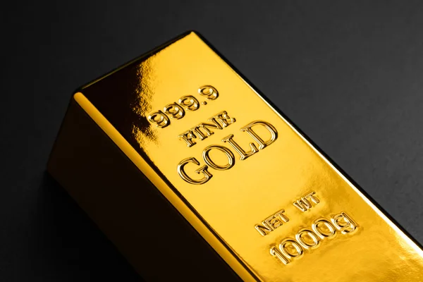 Closeup of gold bullion