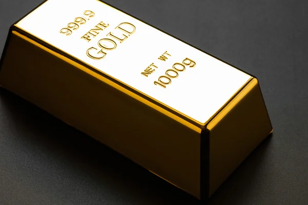 Closeup of gold bullion