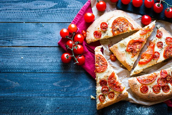 Pizza Bread and tomatoes