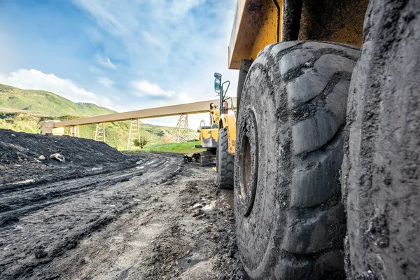 Huge machines used to coal excavation