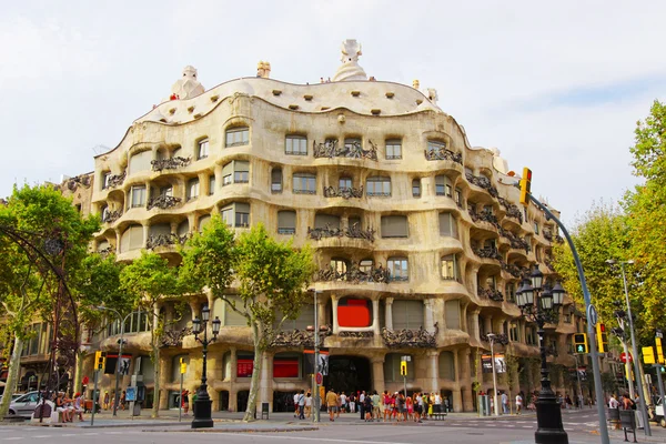 Casa Mila building in Barcelona in Spain