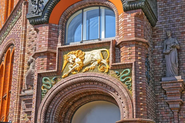 Unicorn and snails of Old Pharmacy Building in Hanover