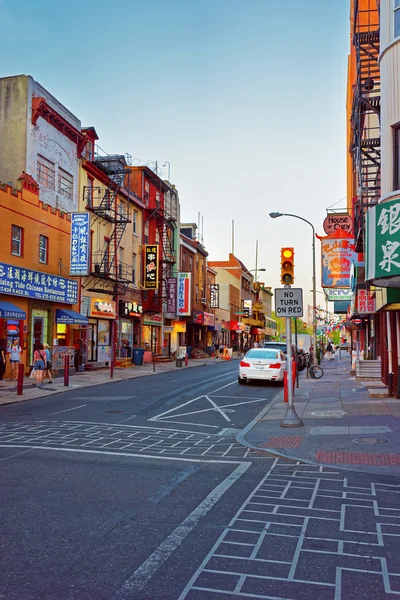 Street view in Chinatown of Philadelphia PA