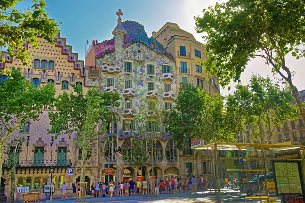 Casa Batllo building in Barcelona of Spain