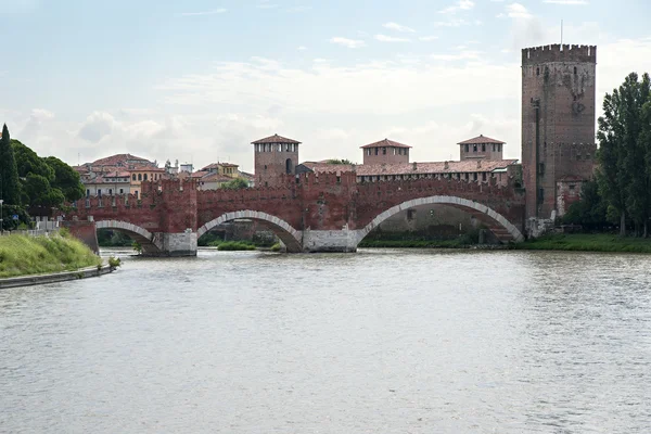 Ancient castle bridge in Verona